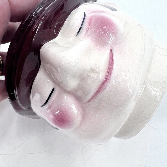 Vintage Unique San Miguel Ceramic Golfer Man Cookie Jar Canister Golf Home Decor - Picture 10 of 12